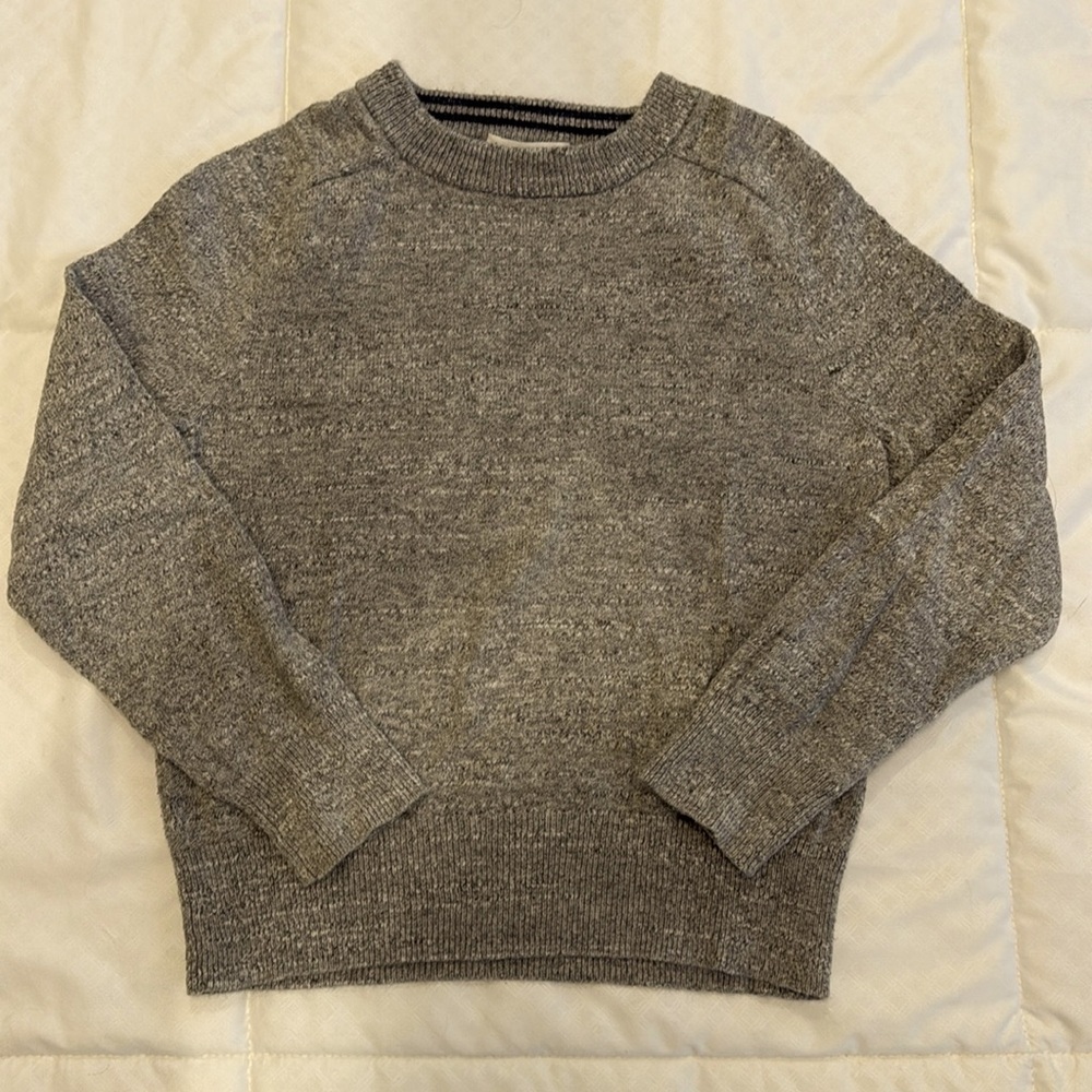 Crewcuts gray cotton crew neck sweater